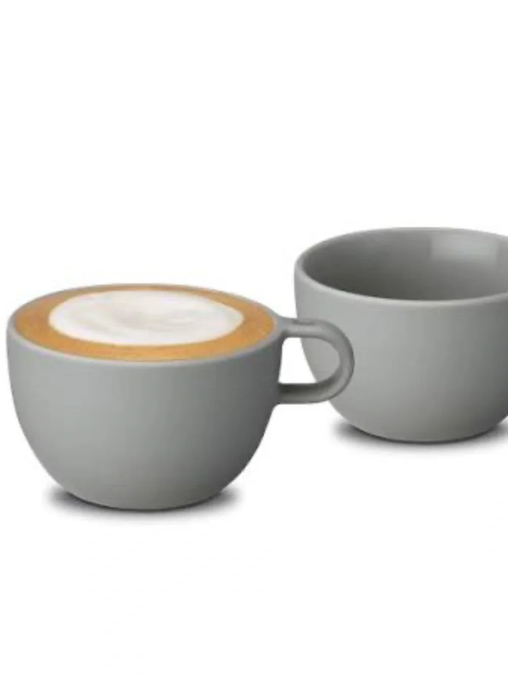 Nespresso Barista Gray Porcelain Cappuccino Cup, Set of 2